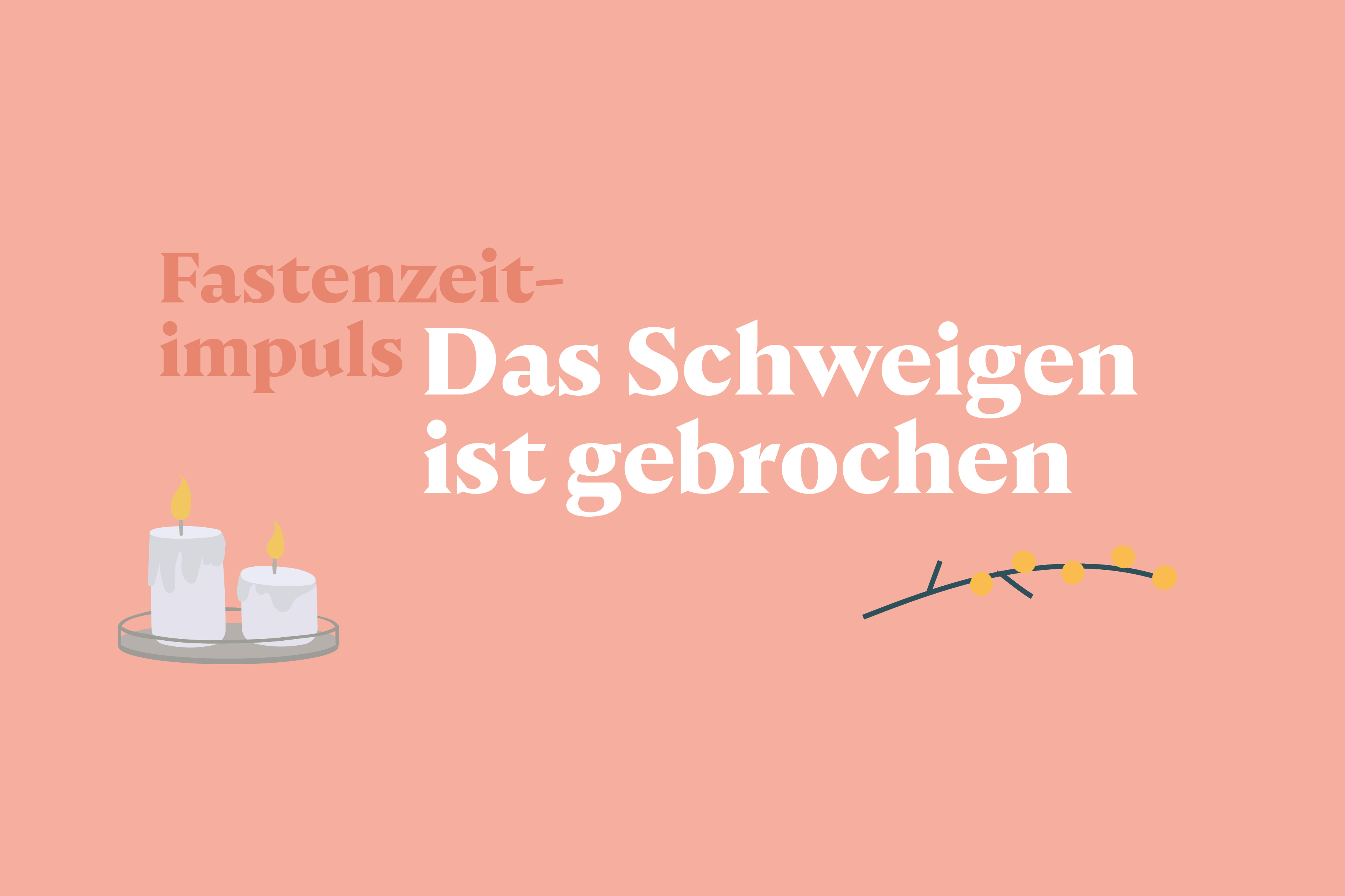 Das Schweigen ist gebrochen