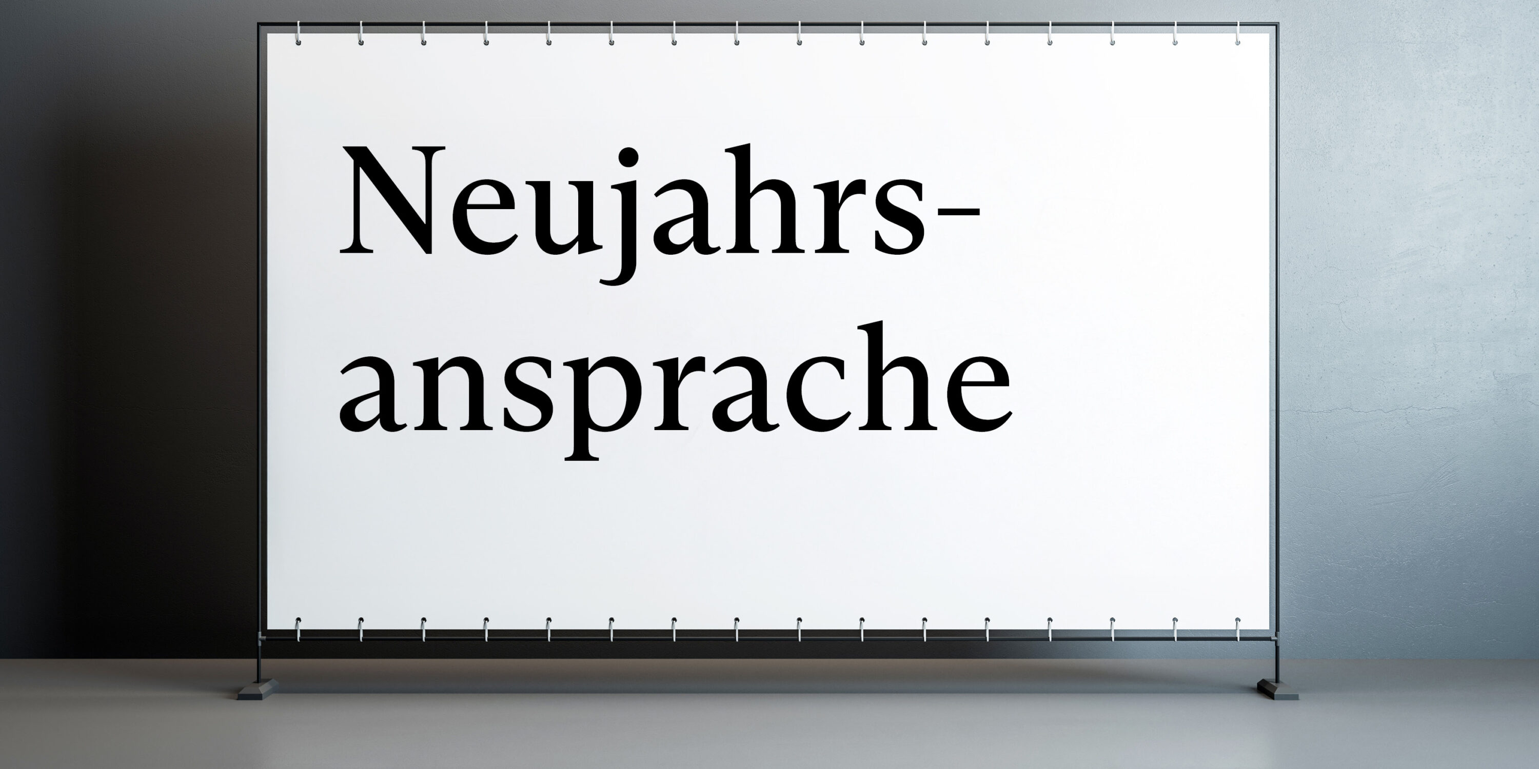 Neujahrsansprache