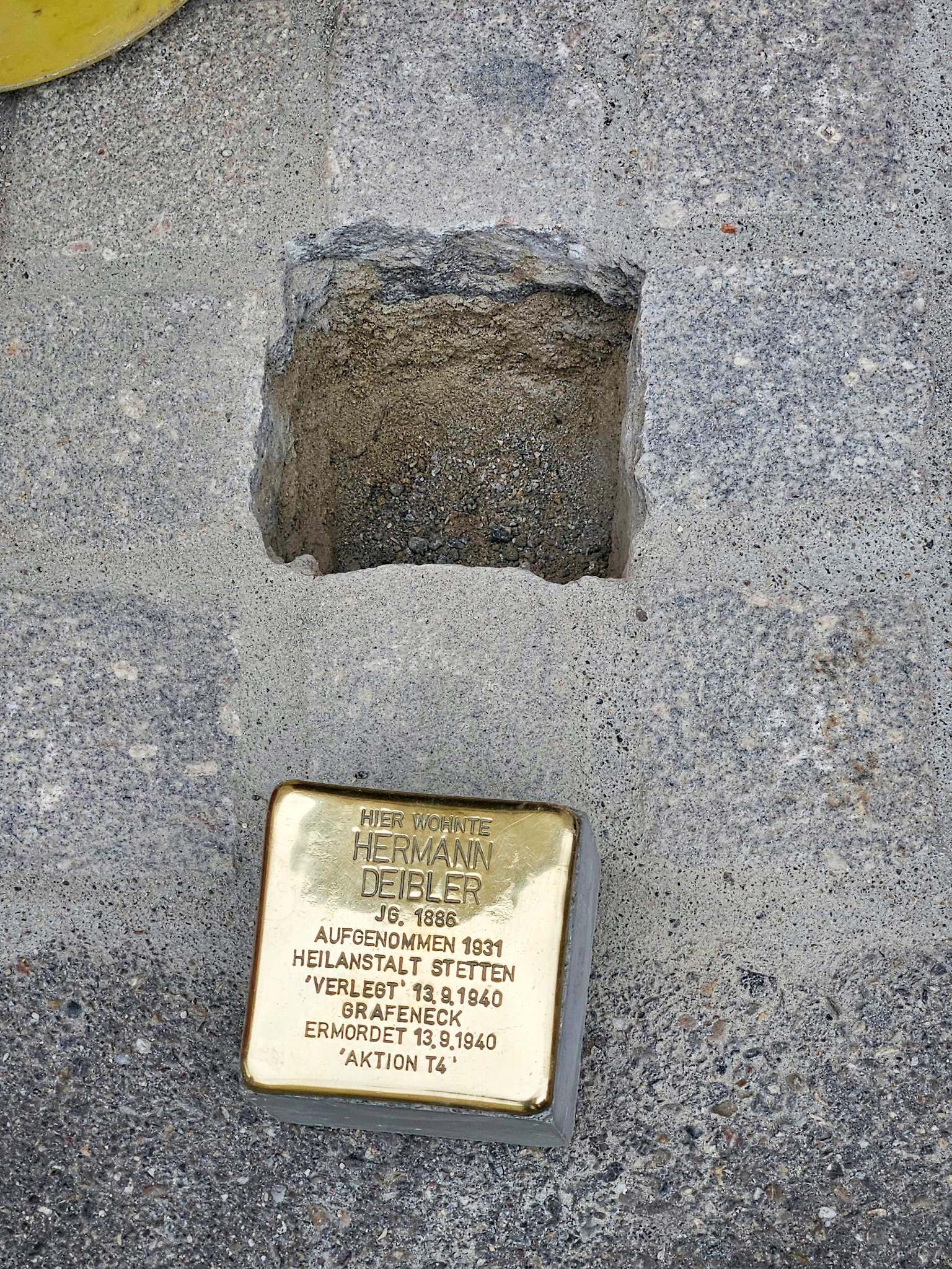 stolperstein_mod Stolperstein Hermann Deibler