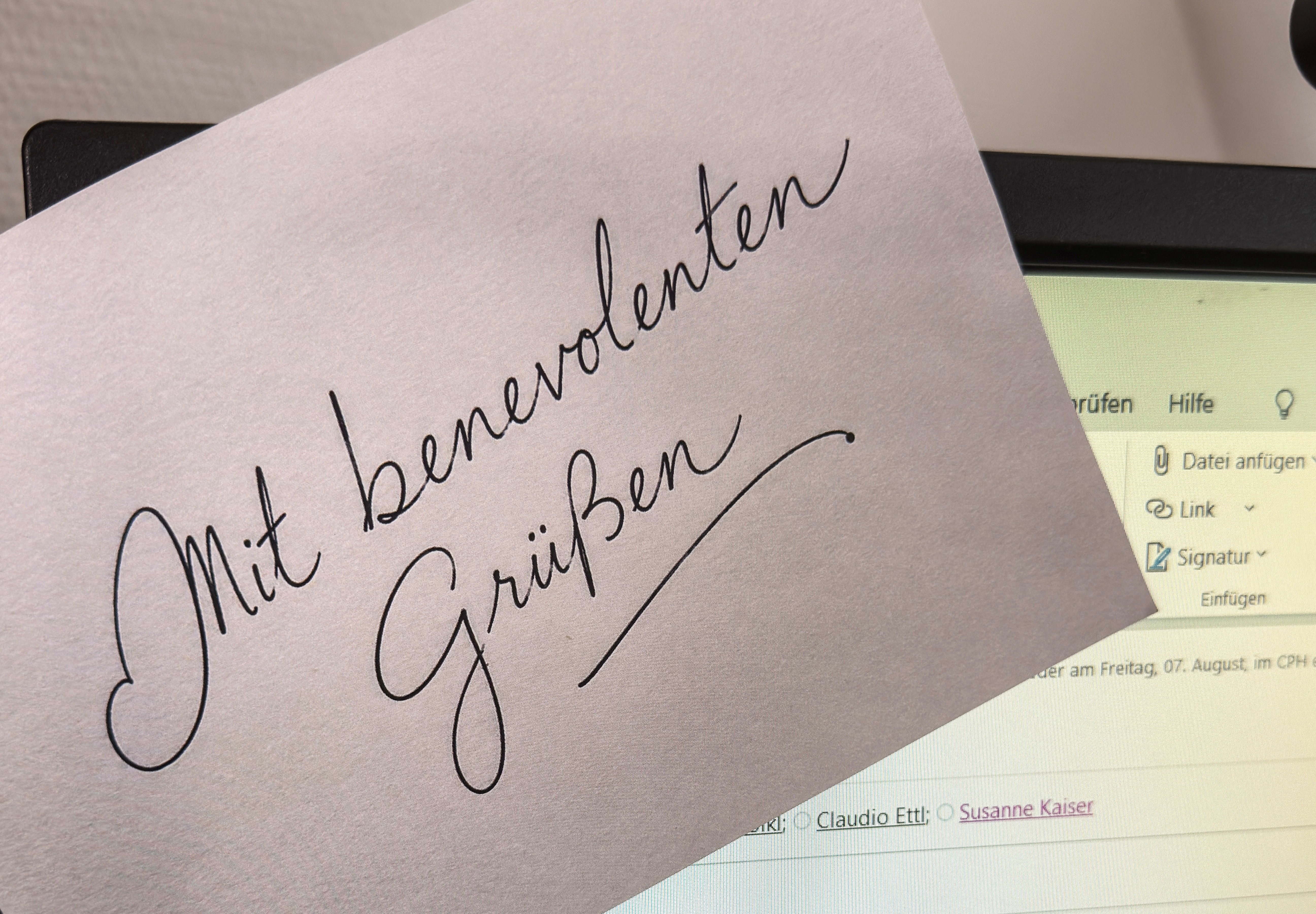 Mit benevolenten Grüßen